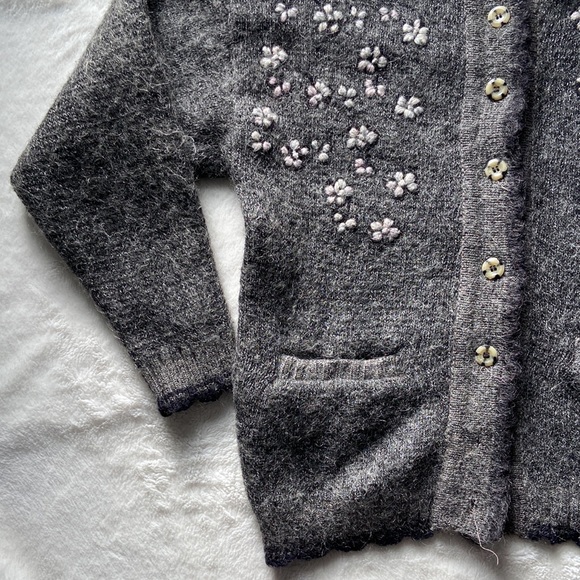 Vintage Wool Blend Chunky Cardigan NWOT - Picture 4 of 13